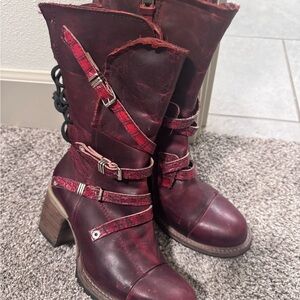 Red freebird boots